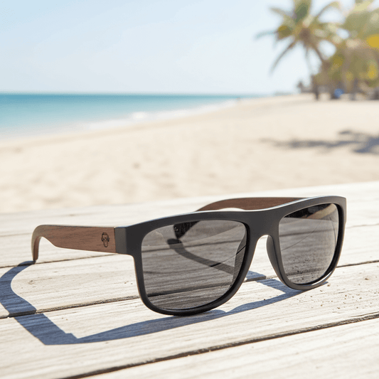 Aukan Nogal lentes de sol negro vista frontal estilo mujer #color_negro