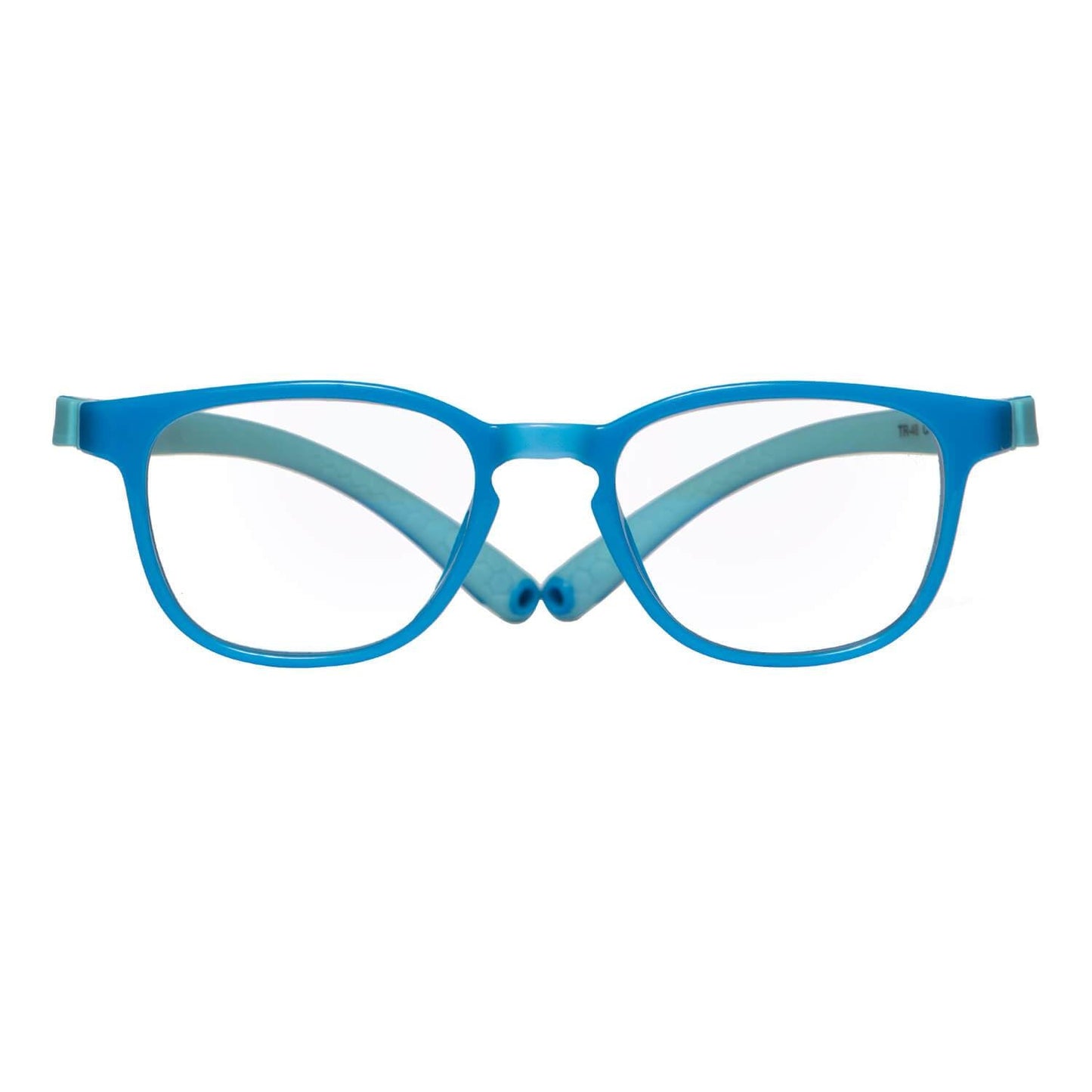 marcos opticos para niños y niñas resistentes redondos de color azules. Miraflex bonokids #color_azul