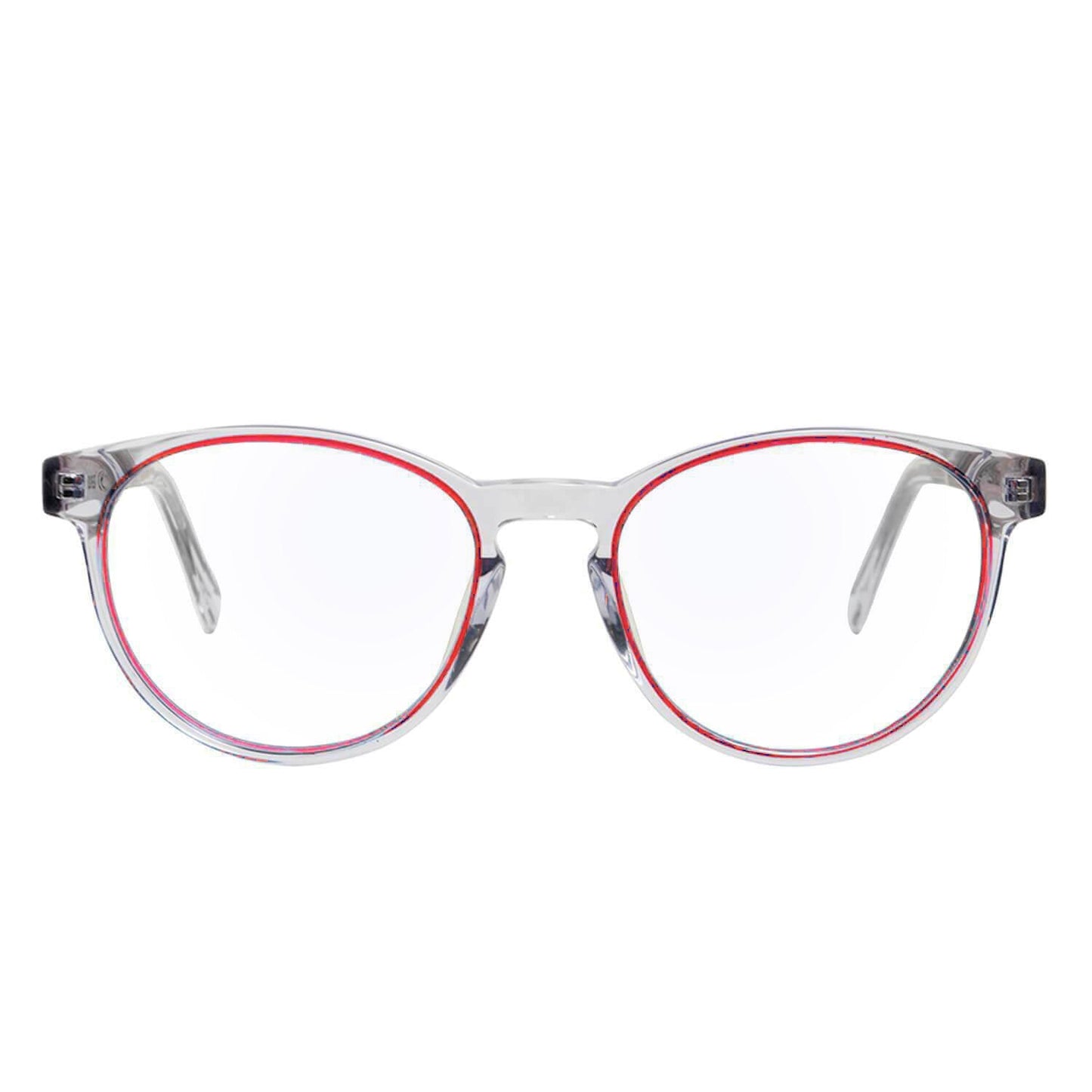 marcos lentes opticos ovalados redondos color transparente para de madera multifocal bifocal adelgazado filtro azul hombre mujer #color_rojo