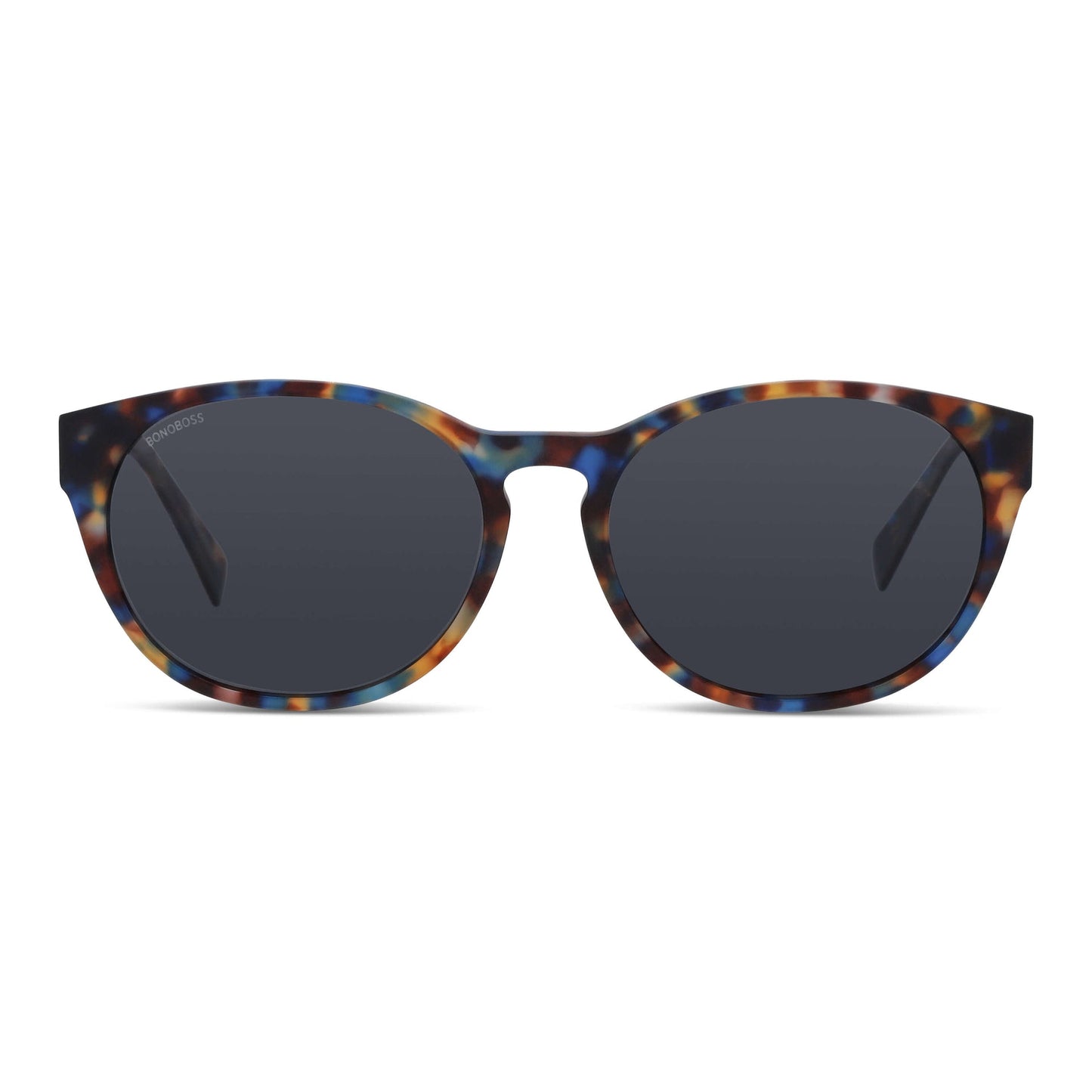 Lentes antejos de sol polarizados ovalados carey azul color negro para hombre y mujer #color_carey