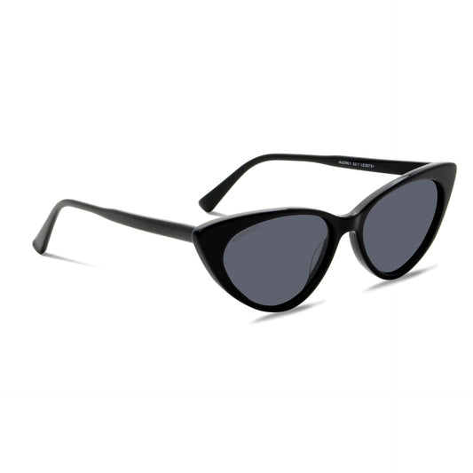 Audrey Red lentes de sol negro vista frontal estilo mujer #color_negro