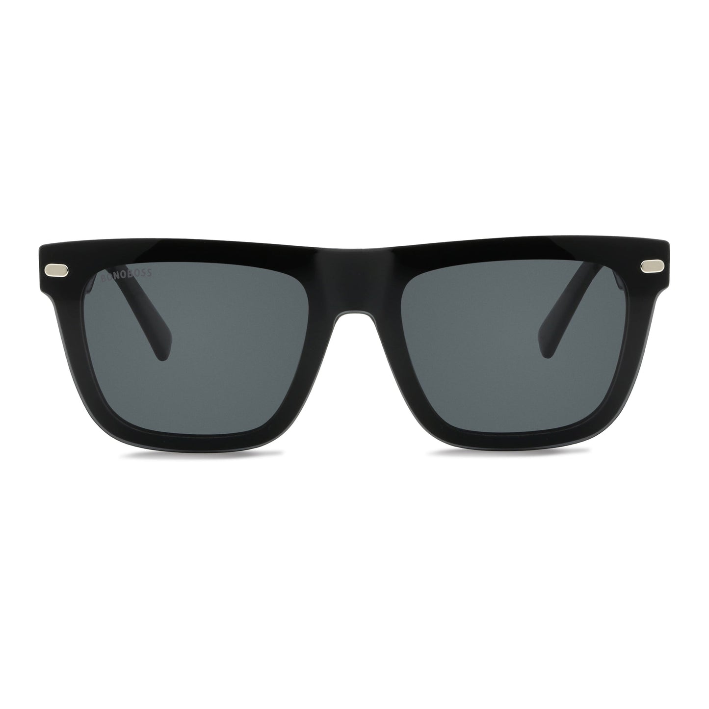 anteojos gafas opticas lentes armazones clip sol polarizado plastico acetato sustentable reciclado xl extra grande con receta moda hombre mujer cara redonda grande #color_negro