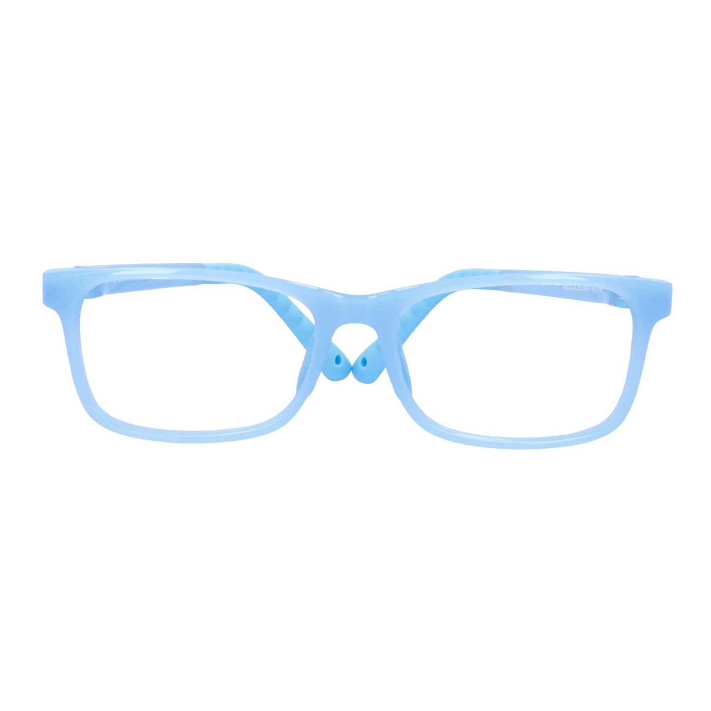 BonoKids Nico Clip anteojos ópticos azul diseño frontal para mujer #color_azul