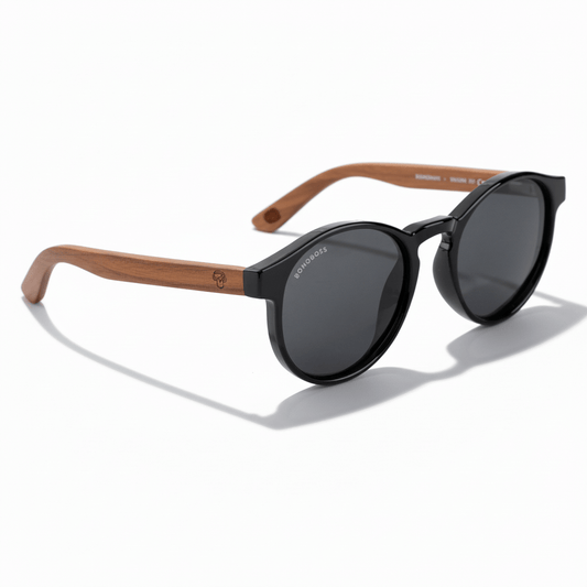 Paine gafas de sol negro perspectiva 3/4 para hombre y mujer #color_negro