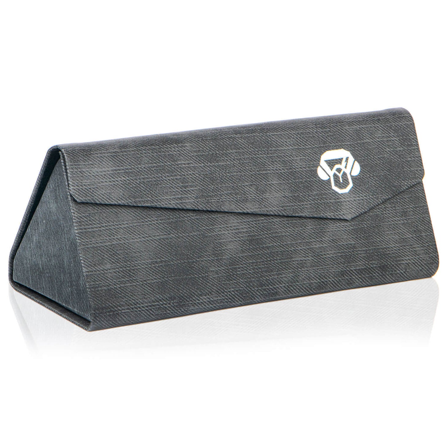 estuche plano origami para anteojos de sol polarizados y lentes ópticos hombre y mujer color negro #color_gris