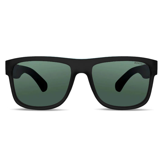 Vista frontal de Aukan Dark anteojos de sol color G15 verde militar para mujer #color_g15