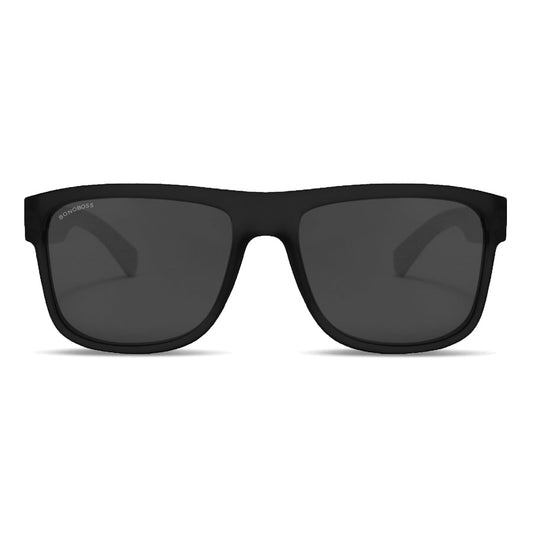 anteojos de sol rectangulares polarizados negros pata de madera para hombre y mujer con lentes de color negro #color-marco_negro