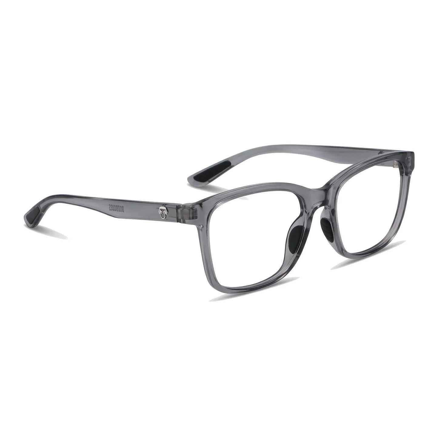 Lentes ópticos deportivos Bonoboss Comaneci Transparente armazón TR90 vista tres cuartos #editorial_angulo45 #color_transparente