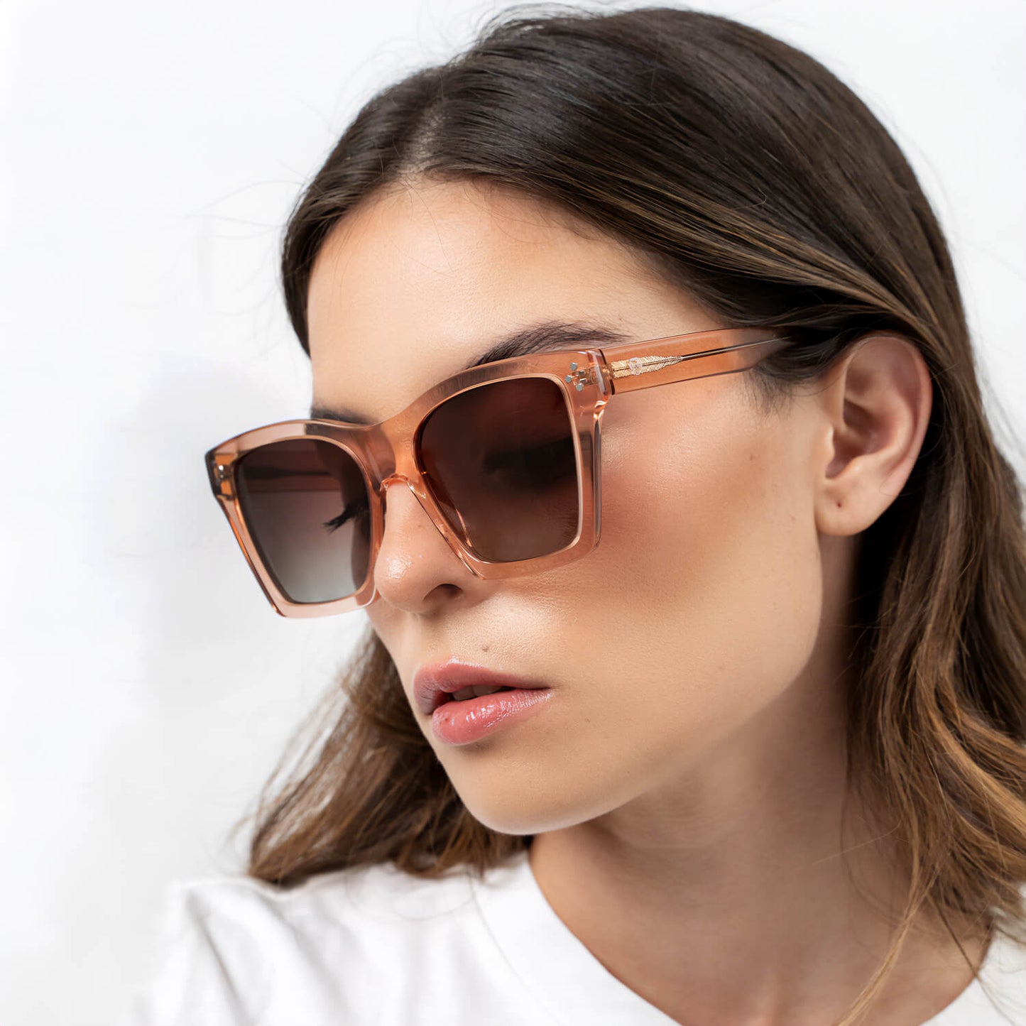anteojos de sol rayban color damasco para mujer cuadrados grandes para cara redonda #color_damasco