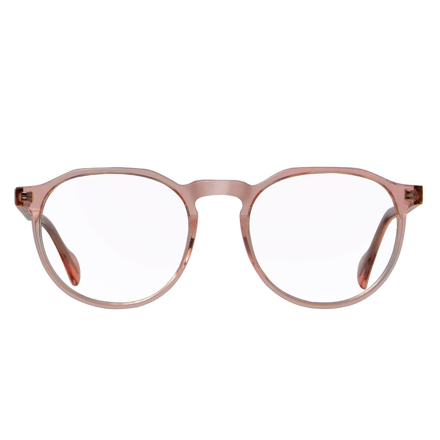 marcos lentes opticos redondos acetato color durazno filtro azul hombre mujer #color_damasco