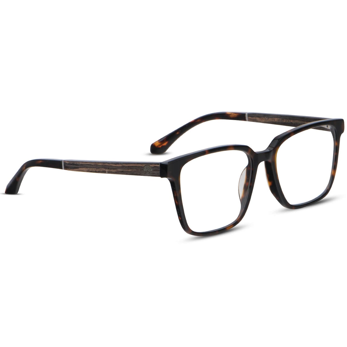 marcos opticos de color carey y forma cuadrada con varillas de madera natural sustentable reciclada #color_carey