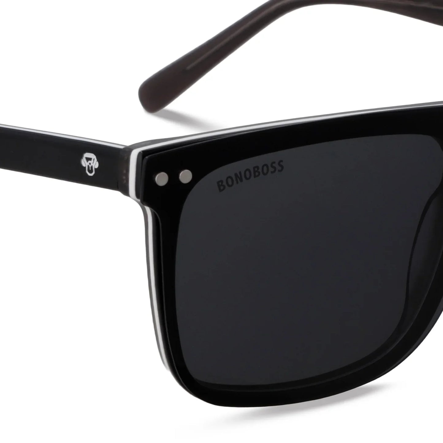 Lentes opticos Lautaro Clip Sol Negro marco premium Bonoboss Chile #color_negro