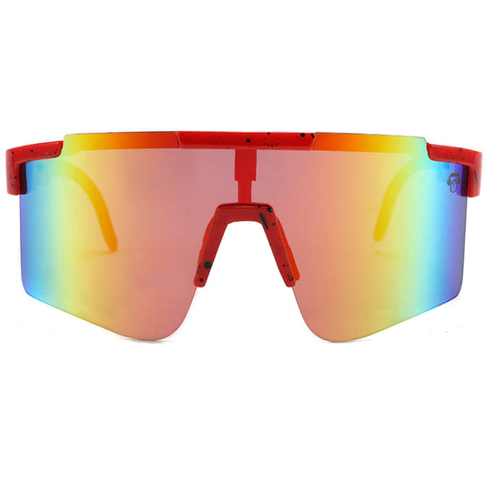 Santiago en cancha de pádel gafas deportivas tono rojo #color_rojo