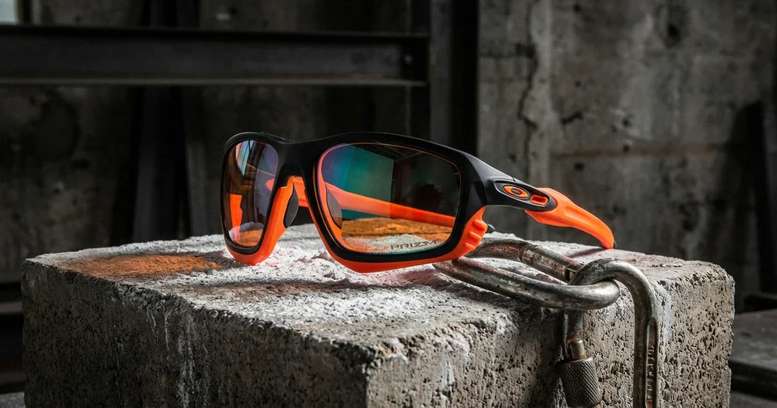 lentes de sol Oakley modelos 2026 exhibición de producto con estilo deportivo performance fotografía editorial profesional
