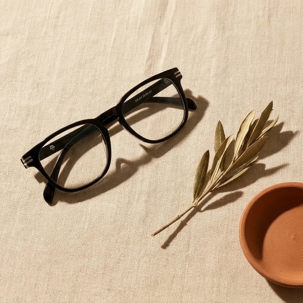 Bonoboss Dylan Negro - bio-acetato sustentable olivo lino natural #editorial_sustentabilidad #color_negro