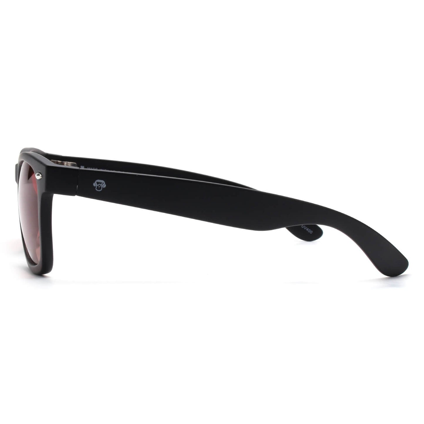 Negro azabache Acacio RPET lentes de sol mujer vista de frente #color_negro