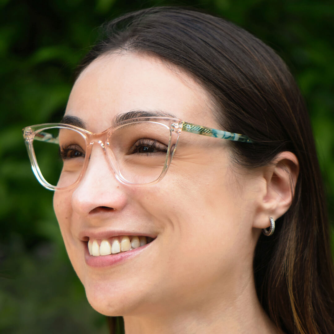 anteojos opticos agatados de mujer con clip de sol polarizado con sobrelente lentes con receta #color_verde