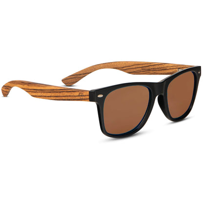 anteojos de sol rectangulares polarizados negros pata de madera  para hombre y mujer con lentes de color negro #color-marco_negro
