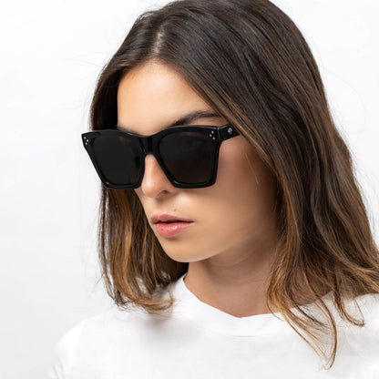 anteojos de sol rayban color negro para mujer cuadrados grandes para cara redonda #color_negro