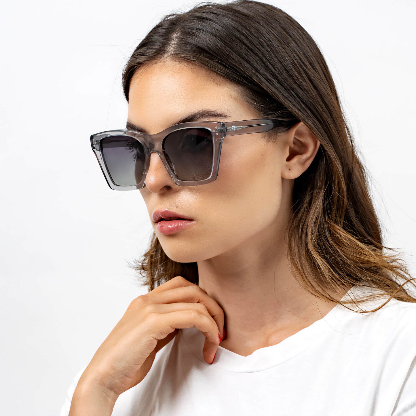 anteojos de sol rayban color gris para mujer cuadrados grandes para cara redonda #color_transparente