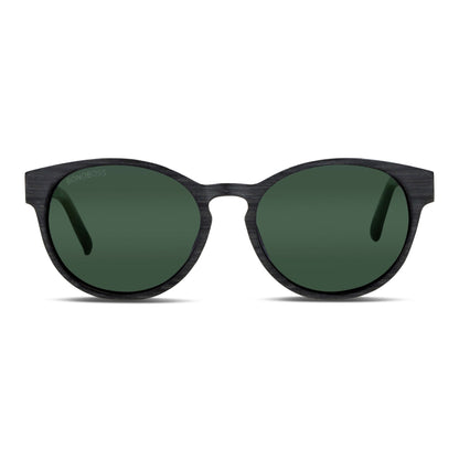 Chiloé 110 Wood lentes de sol UV400 G15 verde militar vista frontal para mujer #color_g15