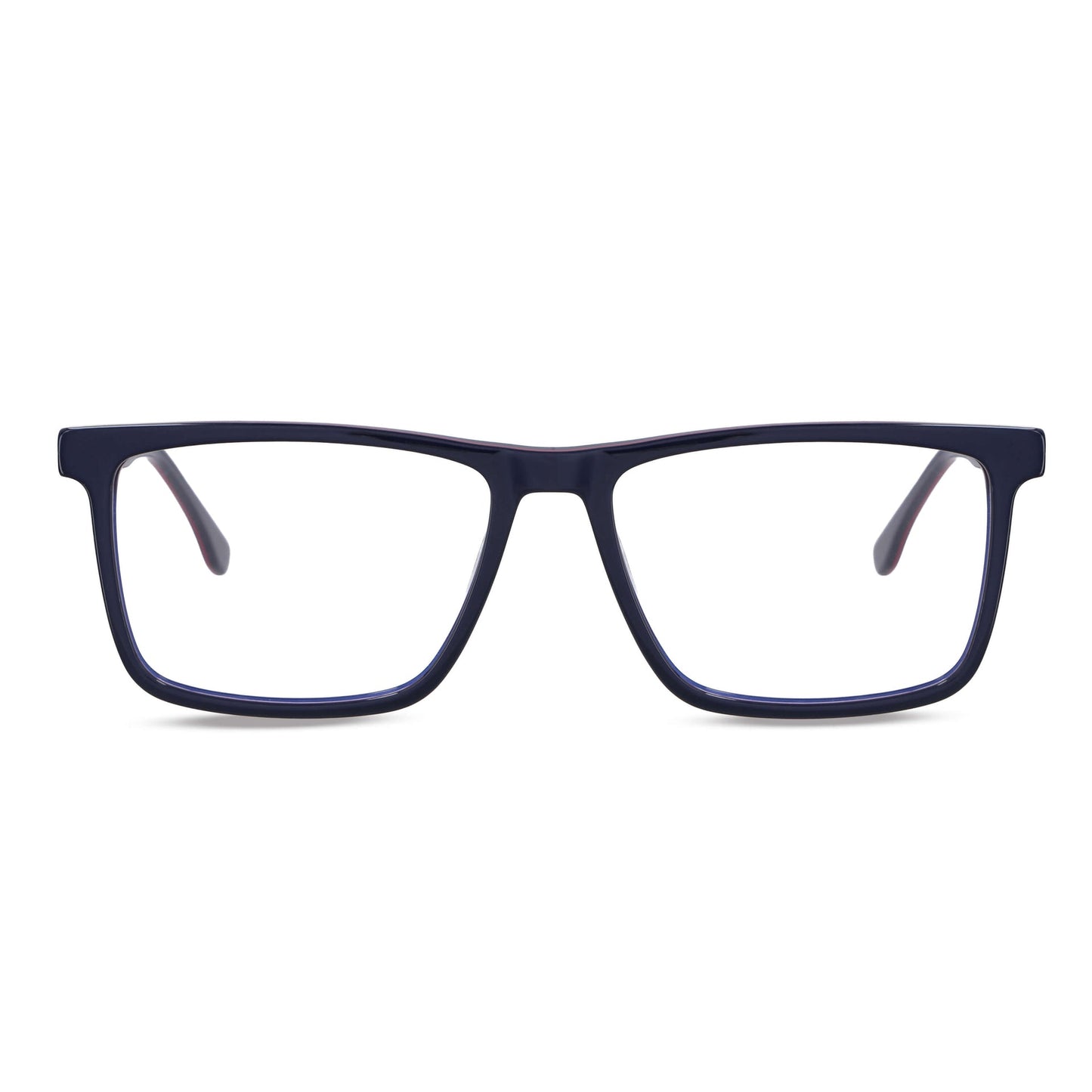 Frontal Cóndor lentes ópticos hombre azul vibrante bisagra reforzada #color_azul