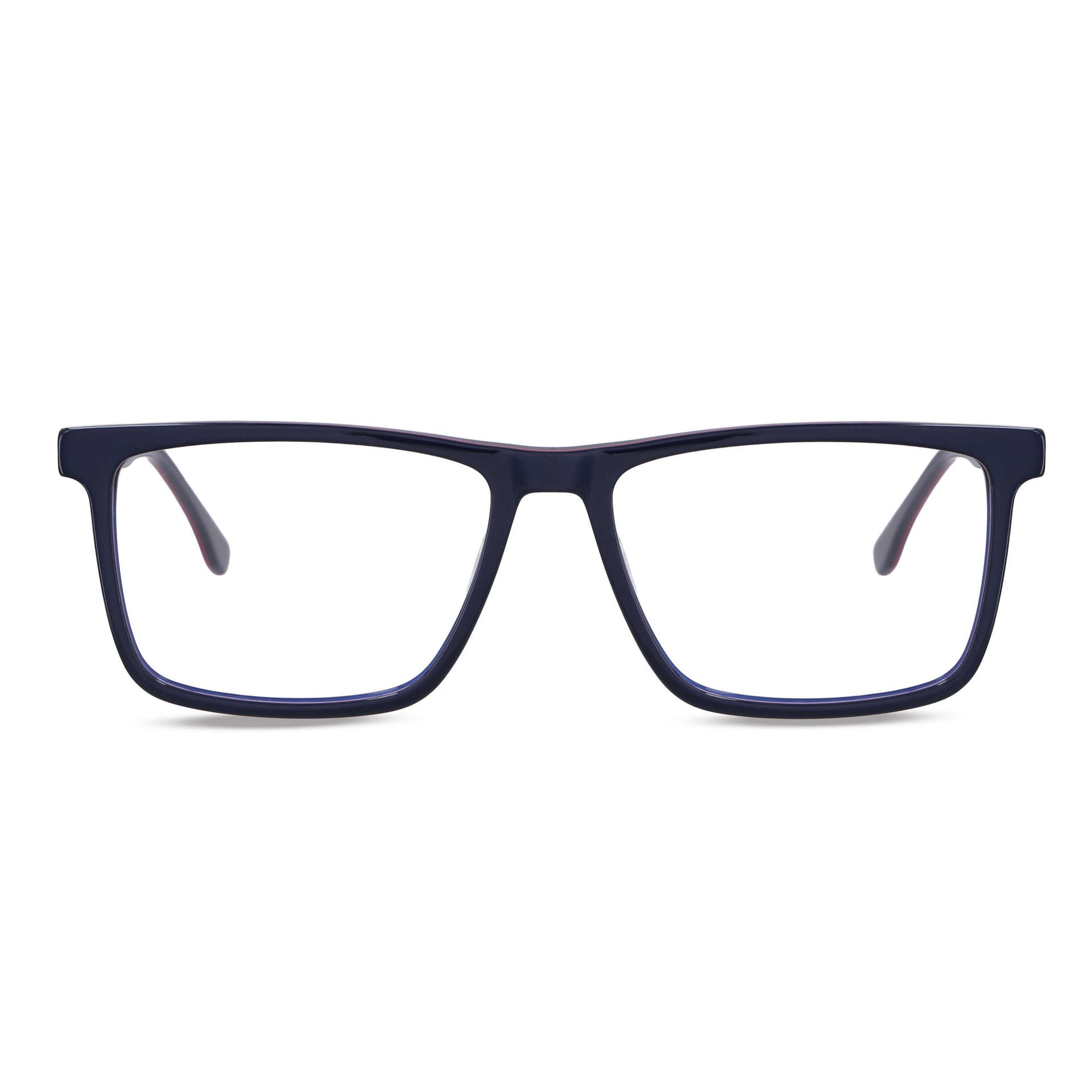 Frontal Cóndor lentes ópticos hombre azul vibrante bisagra reforzada #color_azul