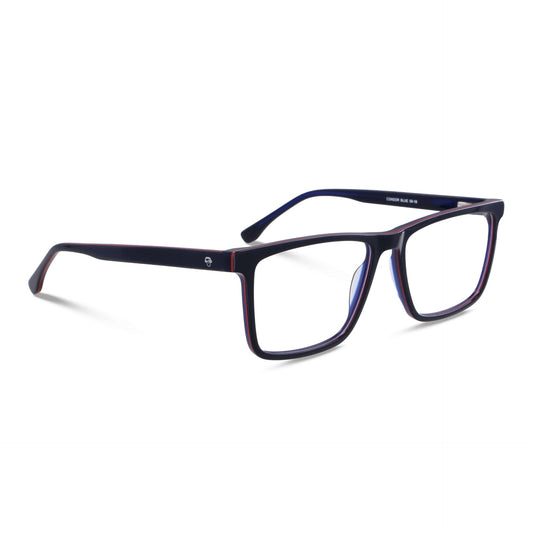 Cóndor lentes ópticos azul vista frontal estilo hombre #color_azul