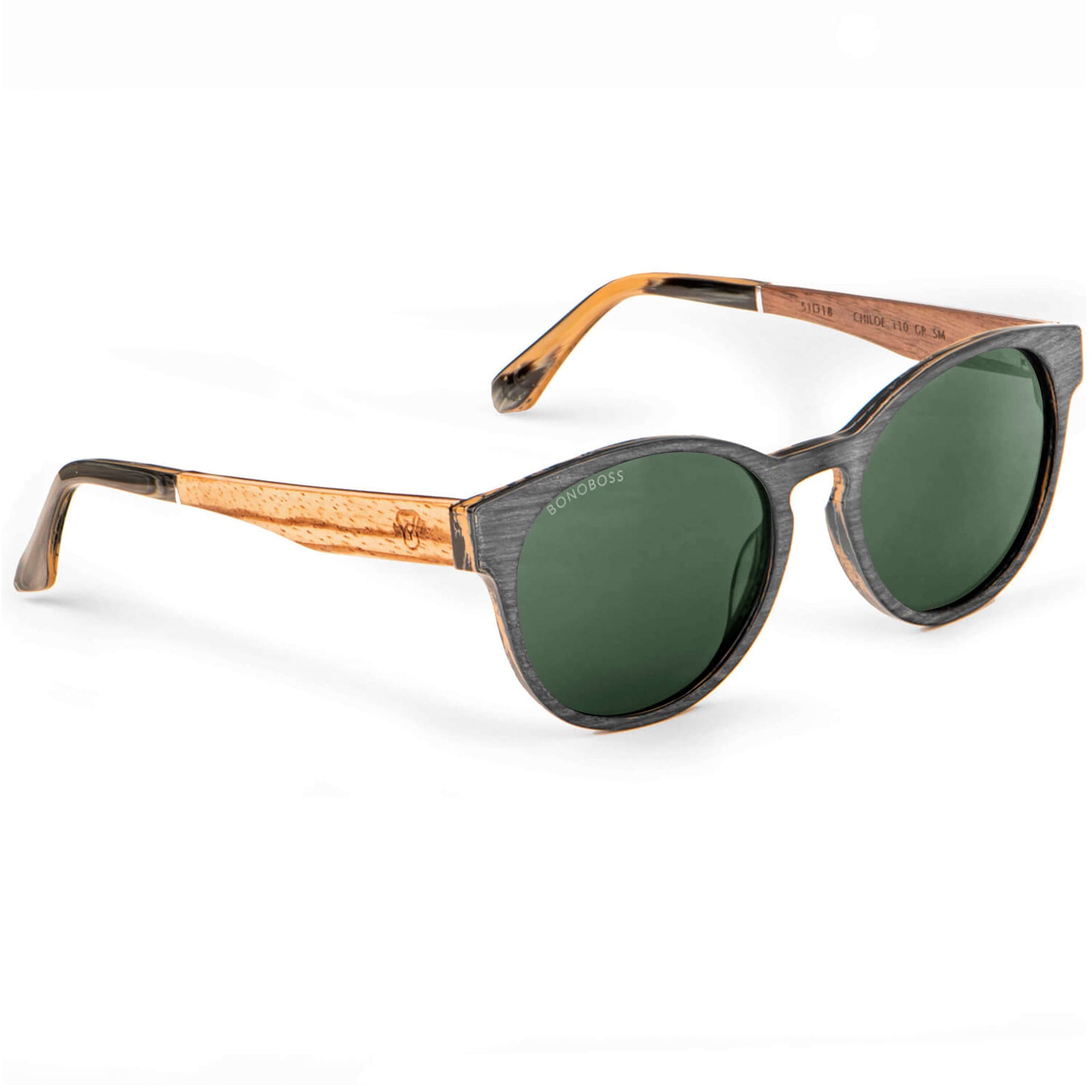 lentes anteojos de sol ovalados pata de madera color gris cristal color g15  para hombre y mujer #color_g15