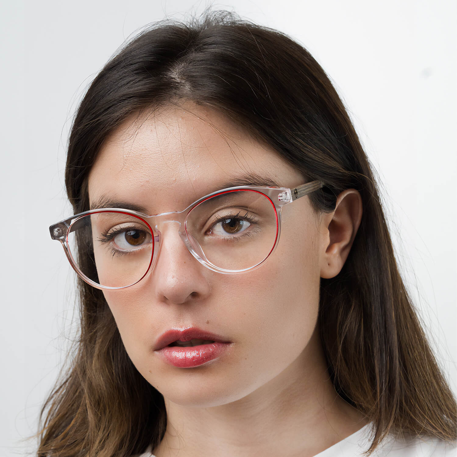 marcos lentes opticos ovalados redondos color transparente para de madera multifocal bifocal adelgazado filtro azul hombre mujer    #color_rojo