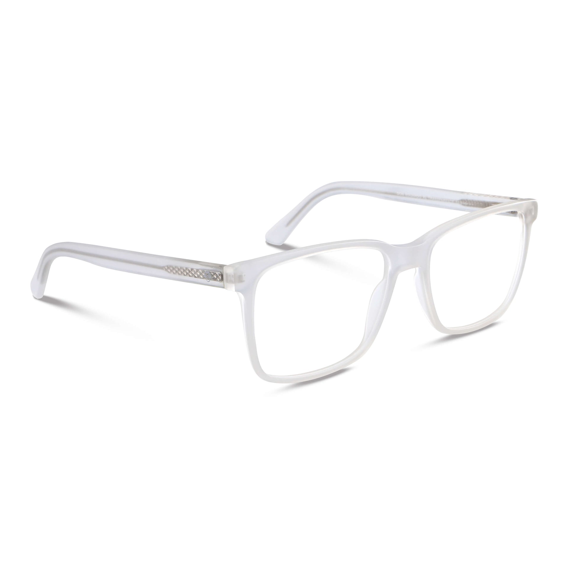 Vista frontal de Eduardo XL gafas ópticos color transparente para mujer #color_transparente