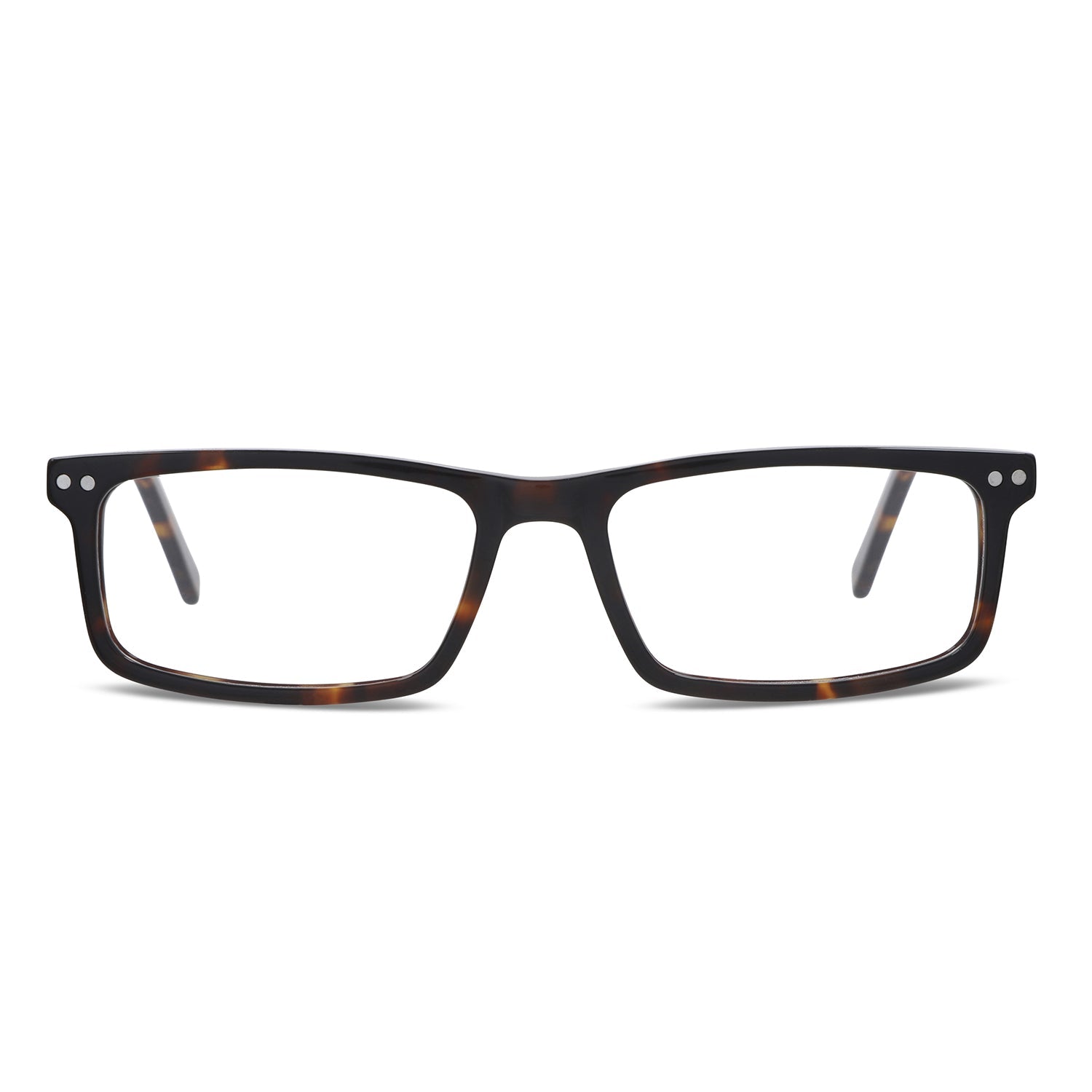 armazones rectangulares de color carey con imanes de sol o clips polarizados para hombre y mujer #color_carey