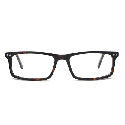 armazones rectangulares de color carey con imanes de sol o clips polarizados para hombre y mujer #color_carey