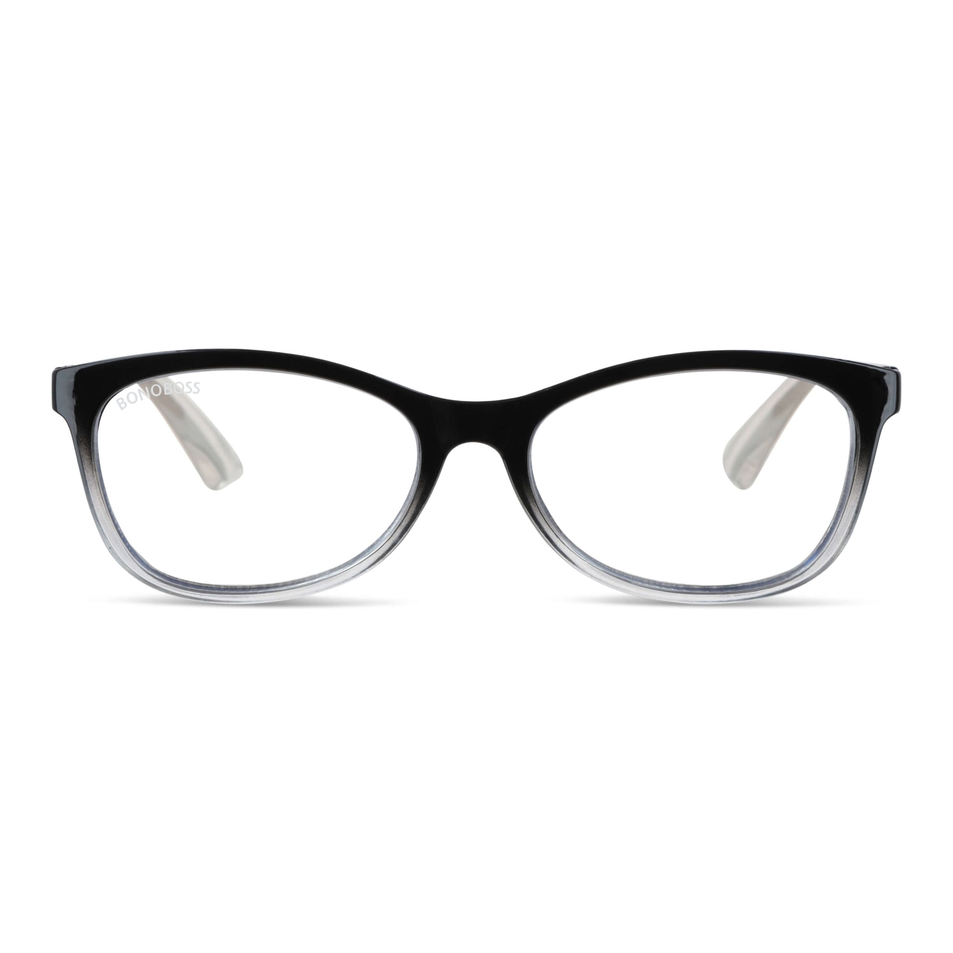 Figaro Stained vista frontal de lentes de lectura ovalados para mujer y hombre con filtro de luz azul para las pantallas