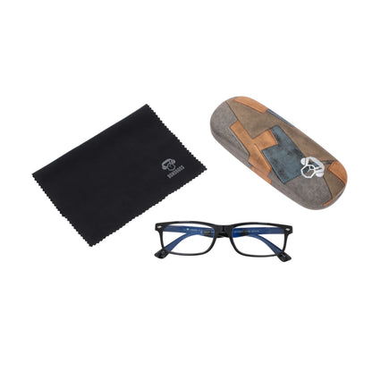 Vista frontal de Tineo Black lentes de lectura mujer color #editorial_detail1 #color_default