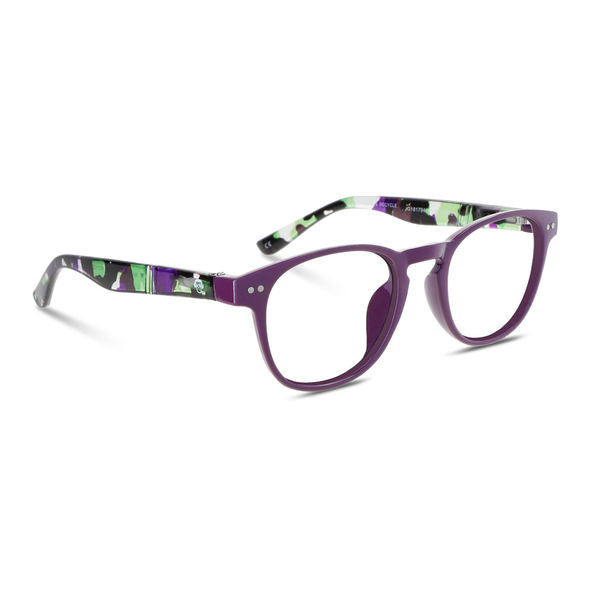 Vista frontal de Paine Purple lentes de lectura mujer color #editorial_grid2 #color_default
