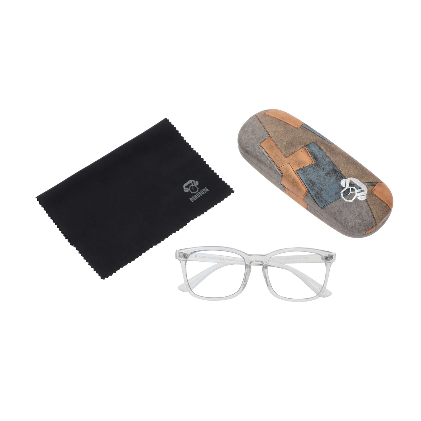 Oncol Transparent vista desde arriba de lentes de presbicia de lectura presbicie leer redondos ovalados para hombre y mujer de cara redonda grande marco de plastico reciclado de colores con filtro de luz azul para las pantallas con estuche rigido tipo almeja y paño de limpieza