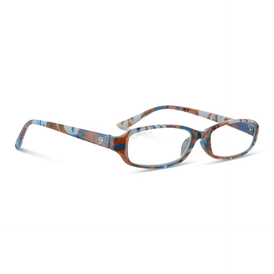 Darwin Floral vista angulada de gafas de lectura leer rectangular redondos para mujer y hombre con armazon de plastico reciclados y colores distintos exclusivos con filtro de luz azul para las pantallas)