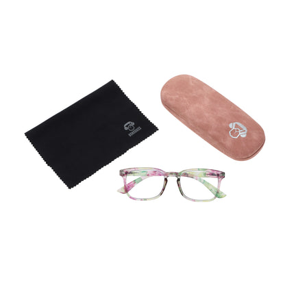 Lentes lectura Oncol Pink redondos filtro luz azul proteccion UV400 antirreflejo rosa mujer Bonoboss #editorial_grid2 #color_default