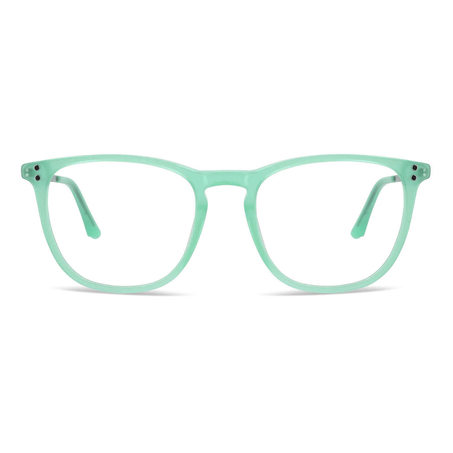 Erika Rayban azul lentes opticos con clip de sol magnetico polarizado con receta mayorista sustentable ecologico para homber y mujer vista frontal #color_green