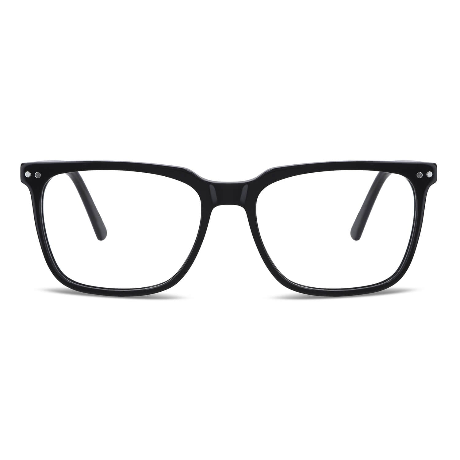 armazones marcos opticos de color negro con clip de sol polarizado mica magnetica opticos con receta para hombre y mujer ecologico sustentable plastico reciclado #color_negro
