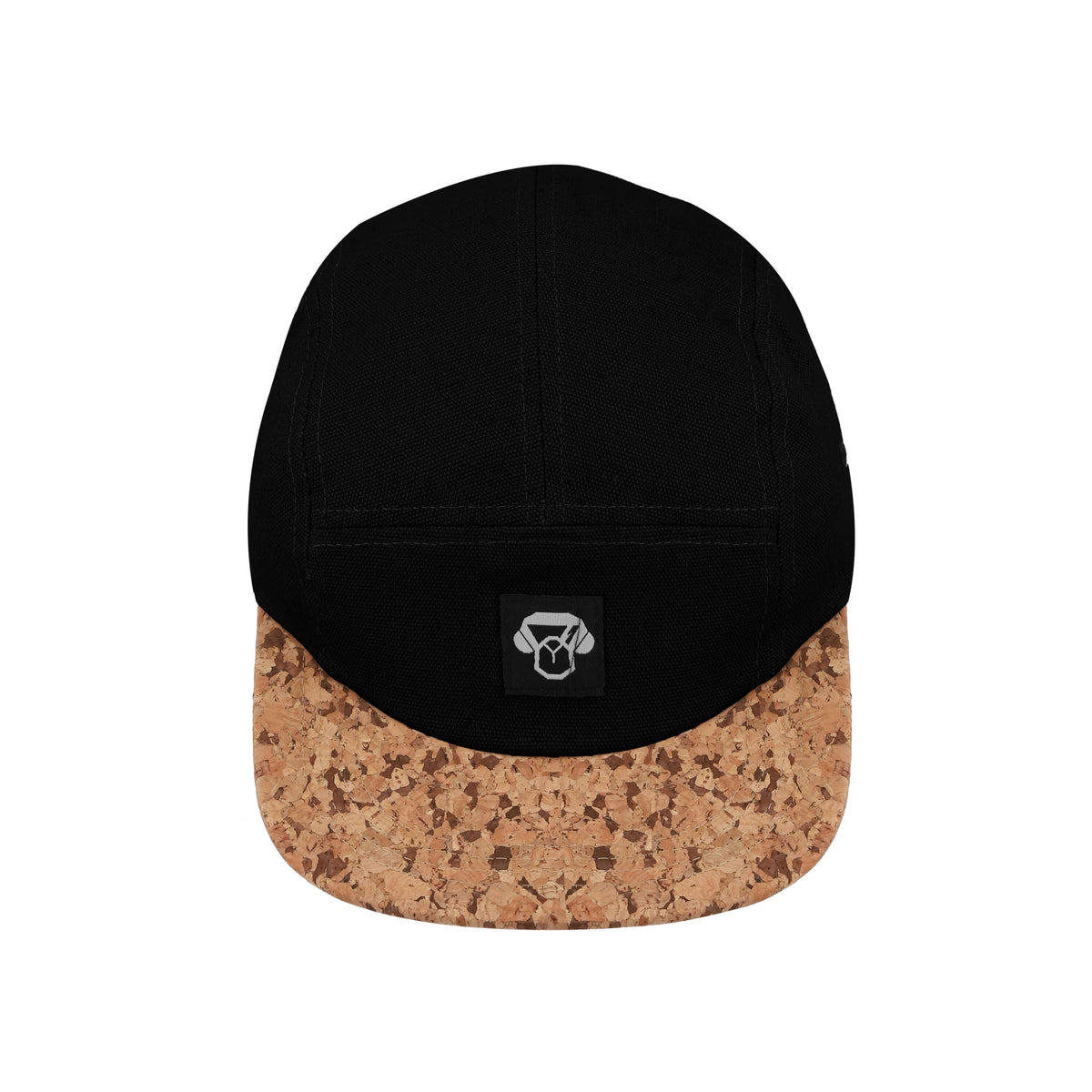 Gorro Corcho 5 Panel Black gorro pescador de frente con ala flexible
