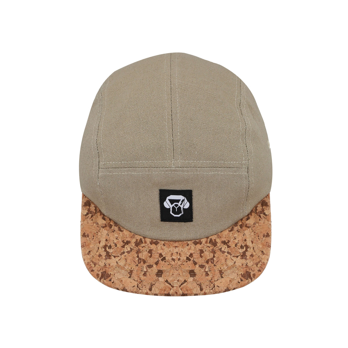 Gorro Corcho 5 Panel Olive gorro pescador de frente con ala flexible