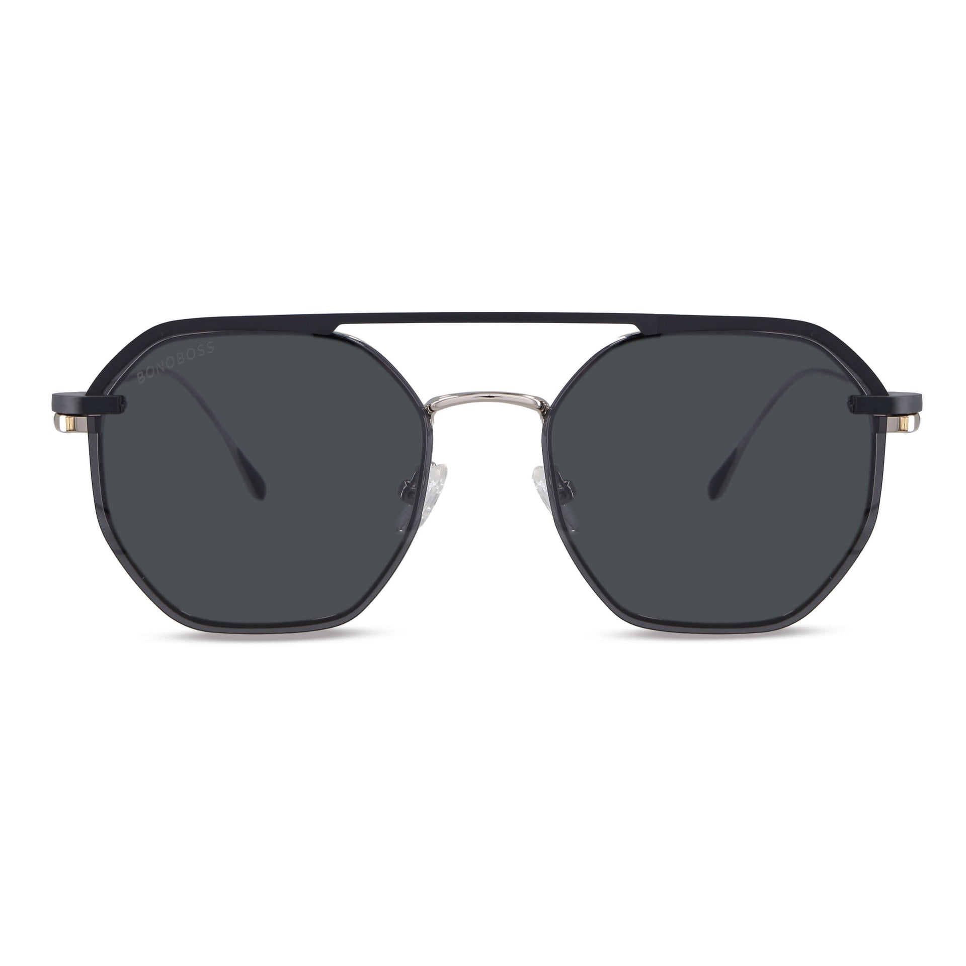 Modelo Galápagos Stainless lentes ópticos clip on frontal unisex