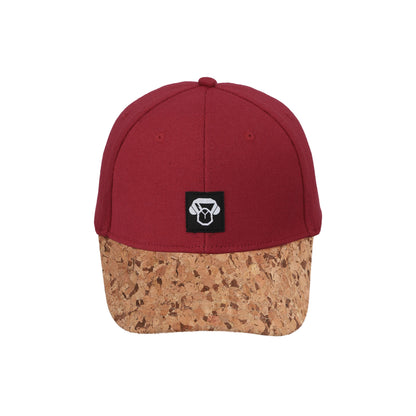 Gorro Corcho Burdeo gorro pescador de frente con ala flexible