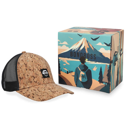 Gorro Malla Corcho Black gorro vista frontal diseño universal