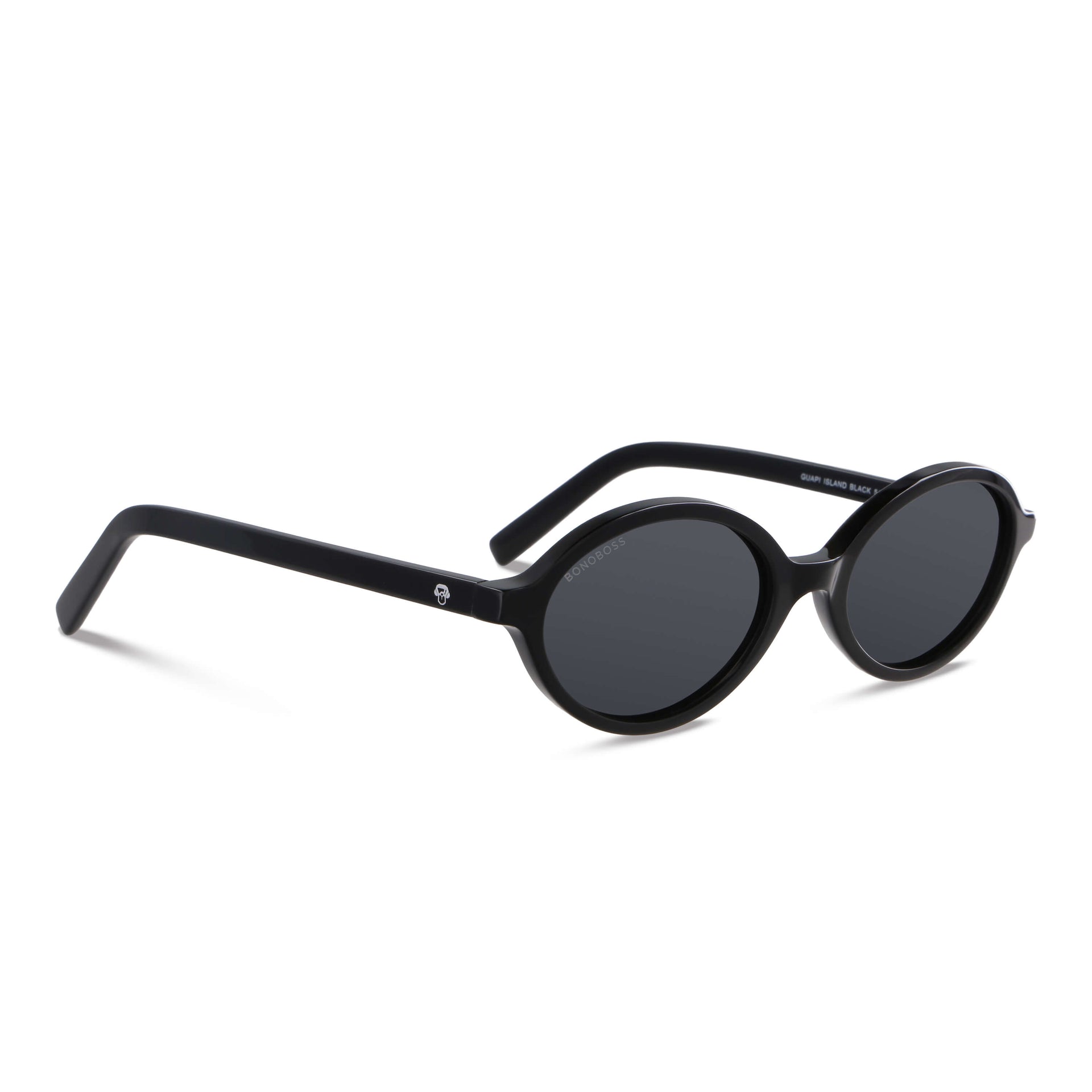 Negro azabache Guapi Island lentes ópticos mujer vista de frente #color_negro