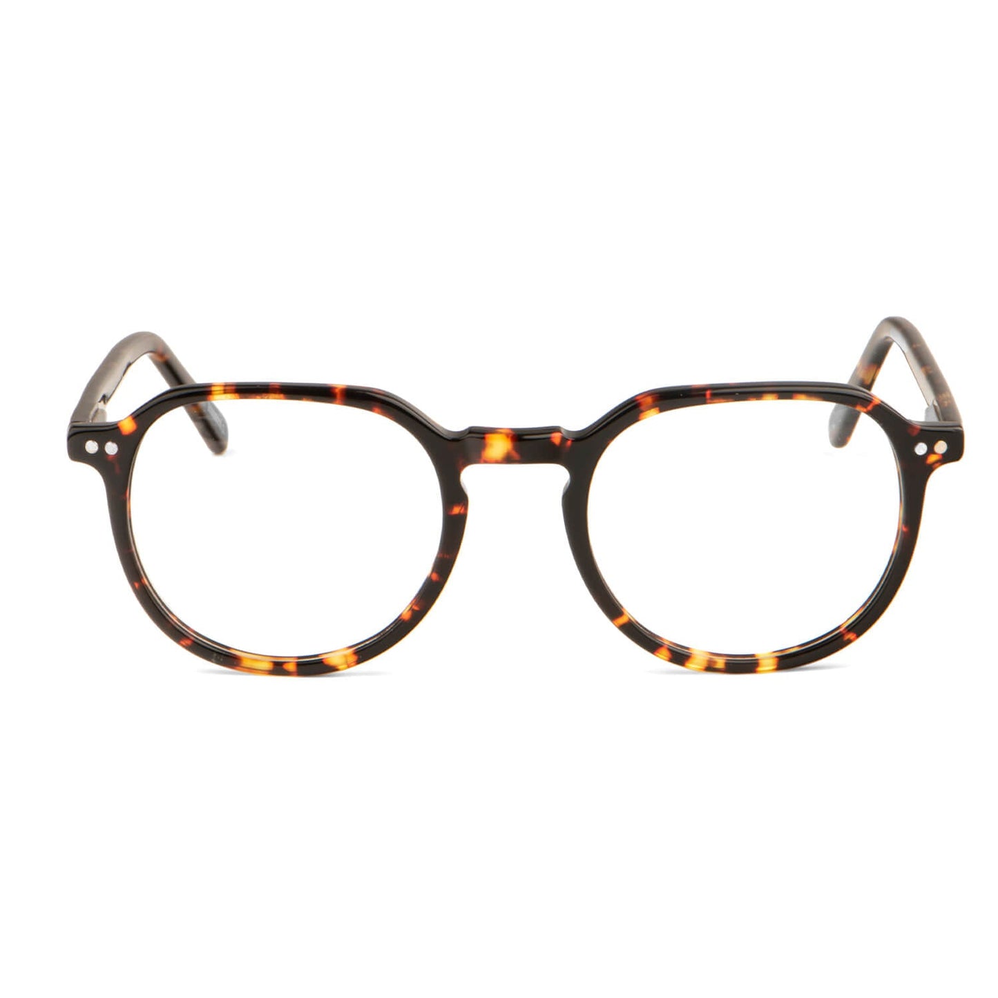 Modelo masculino con Canarias lentes ópticos clip on carey #color_carey