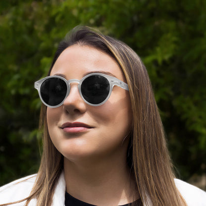 Joplin RPET gafas polarizadas acabado transparente estilo retro para hombre y mujer #color_transparente