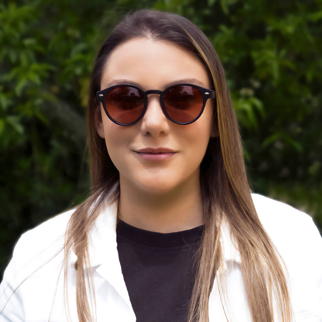 Rojo Joplin RPET anteojos de sol vista de frente unisex #color_rojo